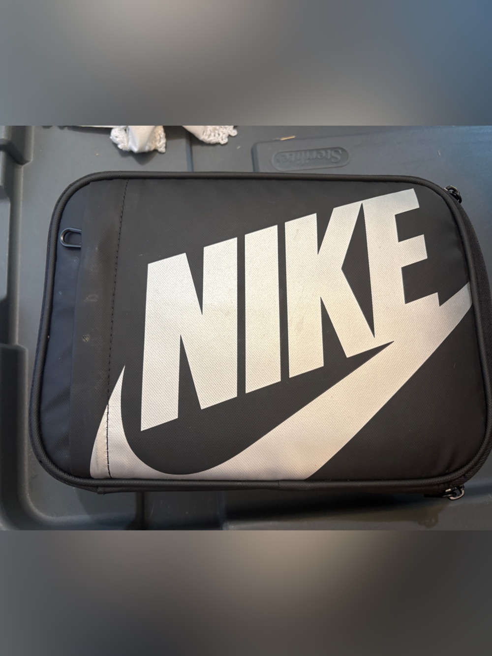 Nike Black lunch bag or it could be used as travel case